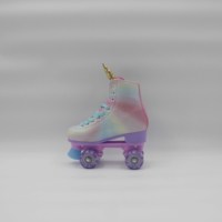 Accessoires de corne de boeuf de haute qualité avec lumière et lumière LED roues en polyuréthane chaussures de patin à roulettes costume pour Sports de plein air pour adultes et enfants