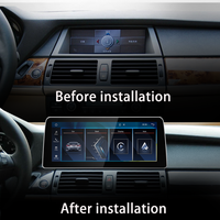 LELV 12.3'' 1920*720 Écran tactile sans fil CarPlay DSP BMW X5 E70/X6 E71 2007-2014 Autoradio multimédia de voiture