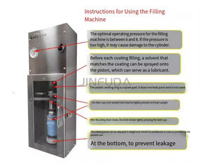 Piccola macchina pneumatica per riempimento di bombolette Spray - Product Image 4