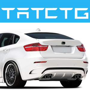 Kits de carrosserie TaTcTg X6 <span class=keywords><strong>E71</strong></span> à X6M pare-chocs arrière pour BMW X6 <span class=keywords><strong>E71</strong></span> E72 couvercle de pare-chocs arrière diffuseur arrière PU + FRP/fibre de carbone 2008-2014 ans - Product Image 3