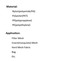 120 150 160 180 200 230 250 270 300 Micron Polyester Nylon Net Filter Mesh