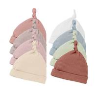 Bonnet pour nouveau-né en coton de première qualité 0-6 mois avec protection douce de la couronne Casquette unisexe toutes saisons pour bébé