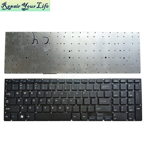Teclado de repuesto para ordenador portátil en inglés de EE. UU. para teclado de color negro Nuevo sin marco sin retroiluminación F5 Control de silencio - Product Image 1