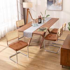 Mid Century Breuer Design Inspirado Tapizado Boucle Seat <span class=keywords><strong>Cesca</strong></span> Sillas de cocina modernas de madera de mediados de siglo - Product Image 5