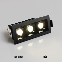 Nouvel arrivage Module Réglable Cadre Tête Mobile Spot Piste Lumière Linéaire Intérieur 2 5 6 8 10 20 W Led Downlight