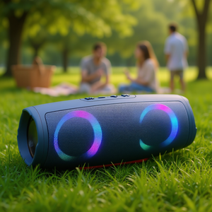 Altavoz Bluetooth Portátil Charce5 con Luz LED RGB y Sonido Estéreo para Celular, Uso en Exteriores - Product Image 2