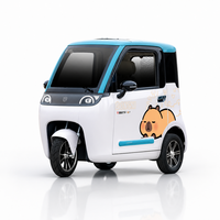 Voiture électrique élégante à 3 roues, carrosserie fermée, petit véhicule de transport de passagers, véhicule électrique à faible vitesse (NEV) pour les trajets familiaux courts