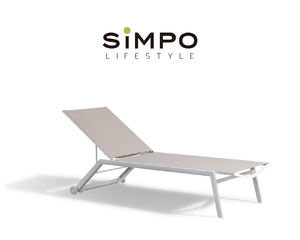 SIMPOLIFESTYLE Mobilier d'extérieur haut <span class=keywords><strong>de</strong></span> gamme, lit <span class=keywords><strong>de</strong></span> repos <span class=keywords><strong>de</strong></span> jardin, tissu <span class=keywords><strong>de</strong></span> luxe, terrasse, hôtel, chaise longue <span class=keywords><strong>de</strong></span> <span class=keywords><strong>piscine</strong></span>, chaise en aluminium - Product Image 6