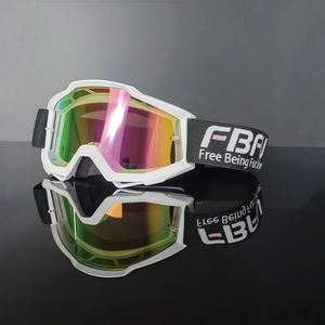 Lunettes de <span class=keywords><strong>moto</strong></span> FBFU pour motocross, VTT, <span class=keywords><strong>moto</strong></span> tout-terrain, pour hommes et femmes, anti-buée, protection UV, verres sphériques remplaçables, sports cyclistes - Product Image 4