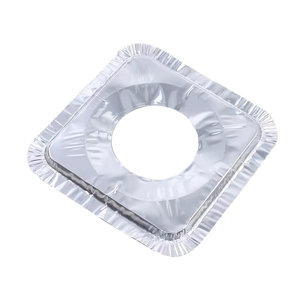 TOPWELL Protezioni per Fornelli a <span class=keywords><strong>Gas</strong></span> in Alluminio Riciclabile di Grado Alimentare, Compatibili con la Cucina, Raccogli Olio e Grasso - Product Image 1