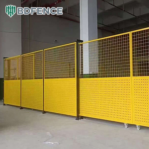 Nhà kho thép cách ly nhà máy lưới bảo vệ thiết bị hàng rào dày trong nhà đẩy-Kéo cửa lưới bảo vệ - Product Image 3