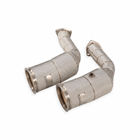 Tubería de Escape de Alto Flujo OEM SS304 para Audi RS6 RS7 C7 C7.5 4.0T 2013-2018, Modificación para Carreras