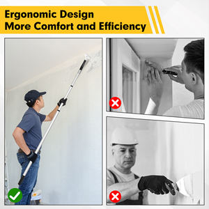 مجموعة سكاكين معجون مع عصا تلسكوبية لإزالة ورق الحائط وأداة كشط الطلاء - Product Image 5