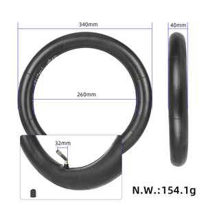 Tubo interior Ulip 14*2.125 con 75 mm, desde almacén de la UE °   Válvula flexible de caucho butílico para neumáticos de bicicletas eléctricas y scooters - Product Image 2