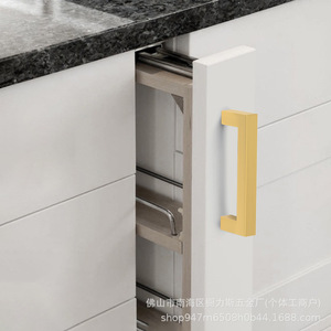 Stainless Steel Square Tube Handle Rectangle Cabinet Furniture Handle Minimalist Style Antirust Fingerprint Resistant - Product Image 3