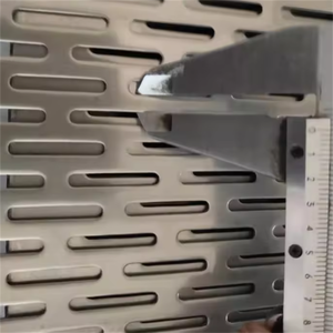 Good Selling Ventilated Decorative Perforated Metal <b>Mesh</b> Square Slotted Micro Holes for Filters Application Cold Rolled Steel - Product Image 3