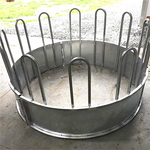 Mangeoire à foin galvanisée plongée à chaud en usine Mangeoire à balles rondes Mangeoire en acier pour moutons bovins cheval - Product Image 3