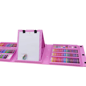 Set di Pittura Artistica Multifunzione per Bambini Jiu Feng, <span class=keywords><strong>208</strong></span> Pezzi con Pennelli, Pastelli e Penne ad Acquerello, Confezione Regalo CN - Product Image 4