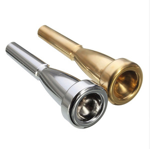 Instrumento Musical profesional en forma de <span class=keywords><strong>trompeta</strong></span>, pieza de <span class=keywords><strong>boca</strong></span> de metal, 7C, chapado en plata, 3C, estándar de exportación 5C - Product Image 1