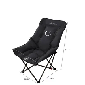 Silla Plegable de Acero Inoxidable para Exteriores, Silla Luna Elevada, Reclinable Portátil de Algodón, Ecológica y Duradera - Product Image 4