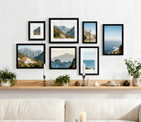 Bingkai Foto Kayu Solid Dekorasi Dinding Keluarga Grosir Ukuran A1,A3,A4,A5,4x6,5x7,8x10,11x14,16x20 Hitam Putih untuk Poster dan Gambar