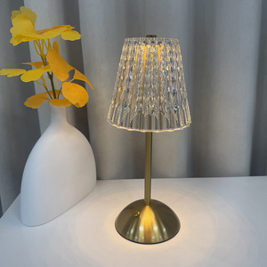 High Quality Desk Lamp LED Retro Metal Table Light USB Rechargeable Cordless <strong>Crystal</strong> Table Lamp for Bedroom Living Room Bar - Product Image 4