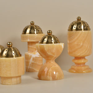Brûleur d'encens en marbre de couleur orange, vente directe d'usine, porte-encens <span class=keywords><strong>Bakhoor</strong></span>, brûleur de haute qualité <span class=keywords><strong>Bakhoor</strong></span> - Product Image 2