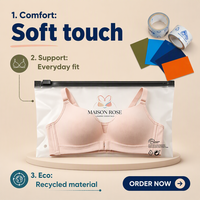 Échantillon gratuit de sacs en plastique personnalisés givrés pour l'expédition et l'emballage de vêtements, y compris les sous-vêtements