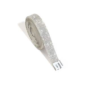 רצועות רשת ואבני חן שרף לתיקון חם, מדבקות לקישוט עצמי לנעליים ותיקים, בסגנון יהלום עם גבעול ארוך - Product Image 3