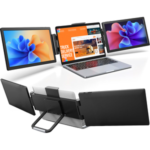 Sibolan 14 inch Ba xách tay màn hình LCD IPS Bảng điều chỉnh 1920*1200P Tri Extender bằng sáng chế thiết kế kép Type-C USB 3.0 loa hiển thị - Product Image 1