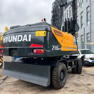 Excavatrice sur pneus Hyundai 210W-9 150-7 150 d'occasion importée d'origine pour l'exploitation minière/la construction - Product Image 3