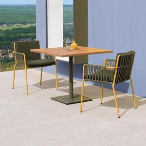 Conjunto de mesa y sillas de ratán para exteriores, 4 plazas, impermeable, muebles contemporáneos para patio, terraza, balcón, villa, jardín - Product Image 4