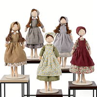 Poupée en coton personnalisée, cheveux en laine douce, visage brodé, membres longs, jouet cadeau pour enfants