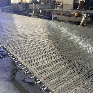 304 paslanmaz çelik zincir plaka bölme delikli zincir plaka gıda kurutma ve temizleme yüksek sıcaklığa dayanıklı konveyör bant - Product Image 5