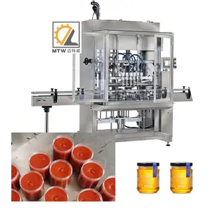 MTW bottle matcha paste tomato sauce packing automatic jam filling machine