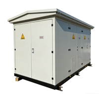 Poste de transformation préfabriqué de type boîtier pour extérieur, prix usine, adapté aux parcs industriels