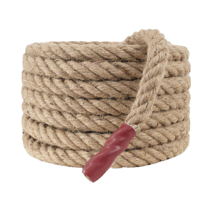 Doğal jüt Manila halat 4 Strand bükülmüş Fiber kenevir spor dekor için Pet oyuncaklar Fitness römorkör-savaş kapalı/açık kullanım 1/<span class=keywords><strong>2</strong></span> \ "X 49ft - Product Image 6