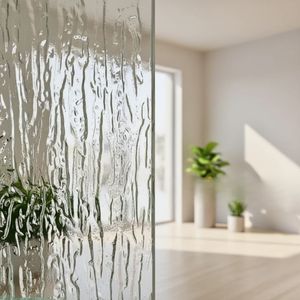 Doccia Moderna Personalizzabile con Elementi Floreali in Vetro Artistico Rinforzato, Telaio in Acciaio Inox, Spessore 8MM - Resistente e Facile da Installare - Product Image 1