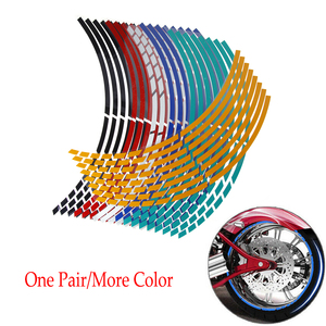 16pcs Reflexivo Motocicleta & Roda De Carro para Pneus Adesivos Auto Decalques para Moto Rim Fita Roda Decoração - Product Image 2