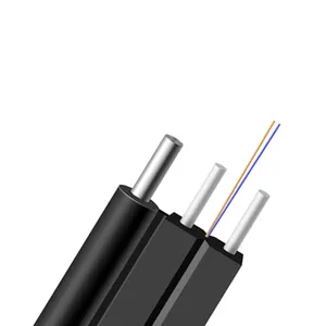 Nonmentallic Single Mode GJYXCH Fiber Optic Cable Supplier Aerial Outdoor FTTH H1 Optical Fiber Cable 4 Core Steel Wire/frp LSZH