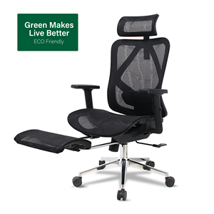 Silla <span class=keywords><strong>de</strong></span> oficina ergonómica <span class=keywords><strong>de</strong></span> malla completa certificada Reach con reposapiés Chaise Bureau Ergonomique Cadeira Escritorio Sillas <span class=keywords><strong>De</strong></span> Escritorio - Product Image 1