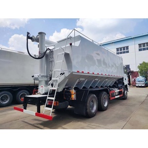 Camion de transport d'aliments en vrac Shacman 6X4 10 roues, 32m3, pour l'élevage de volailles, déchargement d'aliments en vrac - Product Image 5