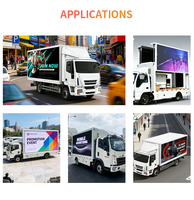 Écran LED publicitaire mobile P3 P4 P5, écran LED pour camion publicitaire extérieur, écran LED double face pour véhicule, promotion automobile