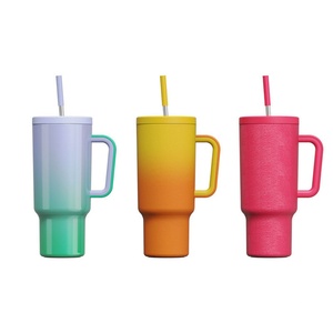Big Capacity 40oz Leak Proof Tumbler with Handle and Straw Lid Vaccum Insulated Stainless Steel <b>Mug</b> - Product Image 2