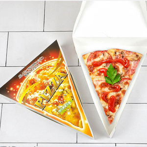 Customized Logo triangle disposable container pizza box food box packaging
