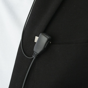 Auriculares con Gancho para Oreja Leixun de 3.5mm con Micrófono para Walkie Talkie, Color Negro - Product Image 2