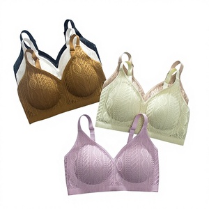 Nuova <span class=keywords><strong>Reggiseno</strong></span> Sexy in Pizzo <span class=keywords><strong>e</strong></span> Rete <span class=keywords><strong>Senza</strong></span> Ferretto, Sottile, per <span class=keywords><strong>Seno</strong></span> Grande, Anti-cedimento, Effetto Push-up, Confortevole, Traspirante, Invisibile - Product Image 1