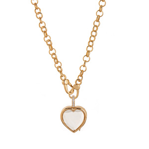 Kotak transparan warna emas 18K gaya <span class=keywords><strong>Retro</strong></span> Amerika Eropa rantai kalung terbuka/tertutup zirkon DIY liontin item Fashion - Product Image 1