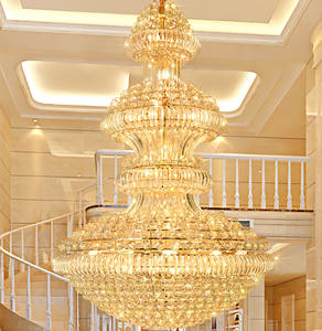 Lámpara <span class=keywords><strong>de</strong></span> <span class=keywords><strong>Techo</strong></span> Decorativa <span class=keywords><strong>de</strong></span> Alta Gama JYLIGHTING, Araña <span class=keywords><strong>de</strong></span> <span class=keywords><strong>Cristal</strong></span> Opulenta con Certificación SAA para Hotel, Villa, Escalera, Sala <span class=keywords><strong>de</strong></span> Estar - Product Image 1