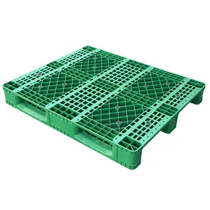 Palet de Plástico Europeo de Alta Resistencia de 120 x 120 cm, de Una Sola Cara, con Entrada de 4 Lados, Refuerzo de Acero, Certificado ISO, Reciclable y Apilable - Product Image 1